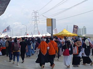 Kampanye Akbar AMIN Selesai, Massa Mulai Tinggalkan JIS