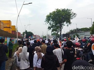 Massa Kumpul Akbar AMIN Long March ke JIS, Lalin Macet