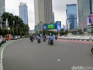 Potret Lengang Bundaran HI di Libur Long Weekend