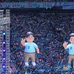 Penampakan Lautan Massa Kampanye Akbar Prabowo-Gibran di GBK