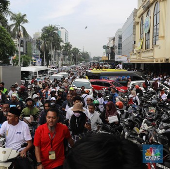 Ada Kampanye Akbar, Lalin di Sunter Menuju JIS Macet Parah