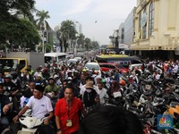 Ada Kampanye Akbar, Lalin di Sunter Menuju JIS Macet Parah