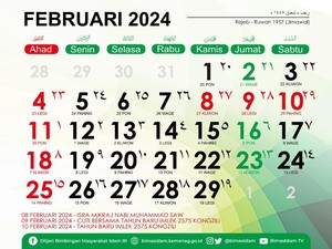 Kalender Hijriah Februari 2024: Amalan dan Link Downloadnya
