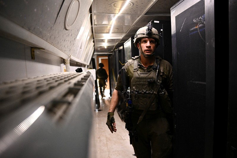 Tentara Israel mengklaim berhasil temukan terowongan bawah tanah milik kelompok Hamas di Jalur Gaza. (REUTERS/Dylan Martinez)