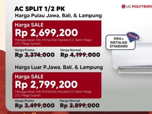 Murah Meriah! Beli AC di Transmart Full Day Sale Cuma Rp 2 Jutaan