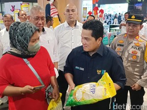 Erick Thohir Sebut Harga Beras Meroket di Seluruh Dunia