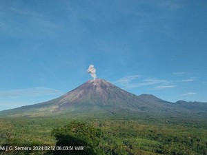 Alami 19 Kali Letusan Sehari, Status Semeru Siaga