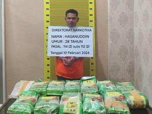 Polisi Tangkap Bandar Narkoba Bawa 13 Kg Sabu di Langkat