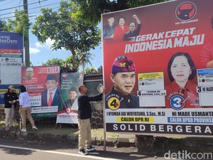 Tim Sapu Jagat di Tabanan Bergerak Bersihkan APK Saat Masa Tenang Pemilu
