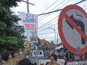 Hari Kedua Masa Tenang, Ribuan Baliho Peserta Pemilu Masih Bertebaran di Bali