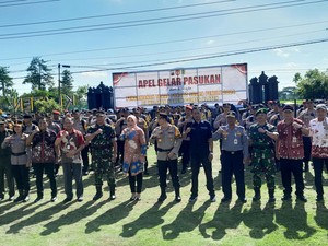 Ribuan Personel TNI-Polri di Klaten Disiagakan Jelang Pemungutan Suara