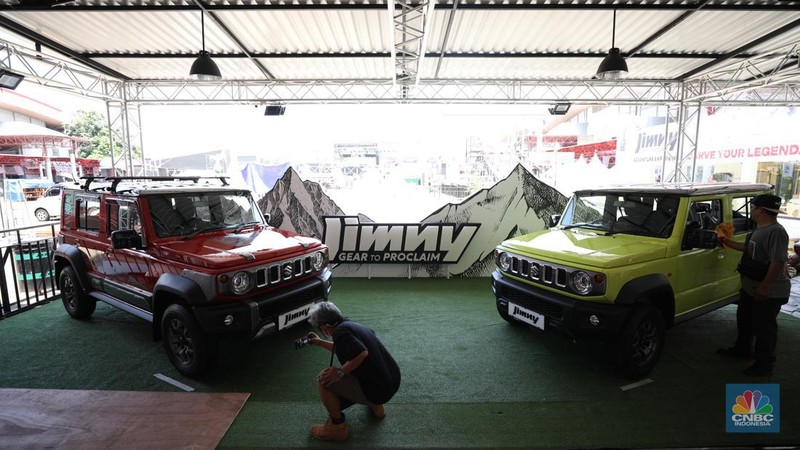 Internasional Motor Show (IIMS), Kemayoran, Jakarta, Selasa (13/2/2024). (CNBC Indonesia/Tri Susilo)