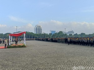Kapolda Metro Pimpin Apel Pergeseran Pasukan Pengamanan TPS Pemilu