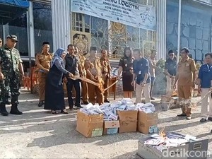 3.453 Surat Suara Berlebih dan Rusak di Tanjungbalai Dibakar