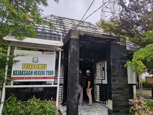 H-1 Pencoblosan, Posko Pemilu Kejari Tebo Terbakar Usai Mati Lampu