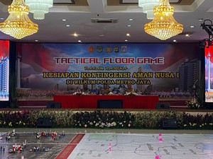 Polda Metro Gelar Tactical Floor Game Pengamanan TPS