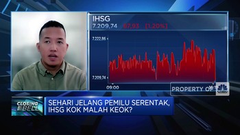 Video: Sehari Jelang Pemilu, IHSG Ambuk Lebih Dari 1%