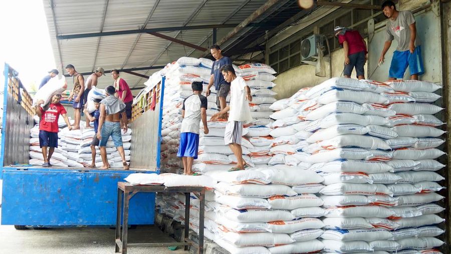 Stok Beras di PIBC, Jakarta, Selasa (13/2/2024). (Dok. Bapanas)