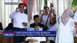 Video: Anies Baswedan & Keluarga Nyoblos di TPS 06 Lebak Bulus