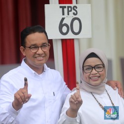 Anies Menang Telak di TPS Tempatnya Nyoblos