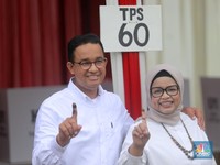 Anies Menang Telak di TPS Tempatnya Nyoblos