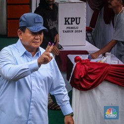 Prabowo-Gibran Menang di TPS Kompleks Menteri Widya Chandra