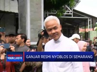 Video: Capres 03 Ganjar Pranowo Resmi Nyoblos di Semarang