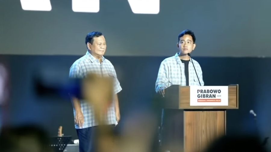 Gibran Rakabuming Raka saat memberikan pidato di Istora Senayan. (Tangkapan Layar youtube Gibran Rakabuming Raka)