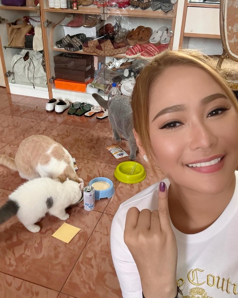 Raffi Ahmad dan Nagita Slavina nyoblos pemilu 2024. (Tangkapan layar Instagram @raffinagita1717)