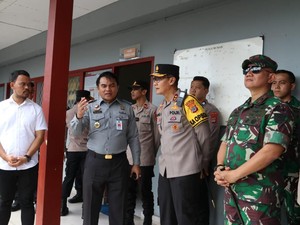Kapolda Kaltara-Danrem Maharajalila Cek Langsung Pengamanan 8 TPS di Tarakan