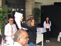 Pekik Sri Mulyani Saat Mencoblos: Nah Ini Dia!