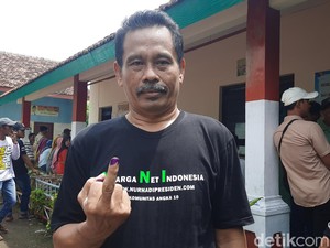 Nyoblos di TPS Kudus, Nurhadi Dildo Diteriaki Capres Guyonan