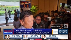 Video: Prabowo-Gibran Unggul di Quick Count, Wiranto Buka Suara