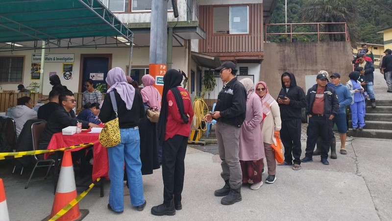 Situasi pencoblosan di Tembagapura, Area Tambang PT Freeport Indonesia, Papua. (Dok: PTFI)