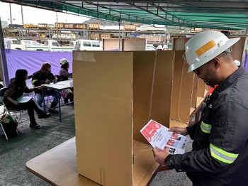 Suasana Pencoblosan di Tembagapura, Papua Area Freeport Indonesia