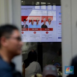 Data Quick Count Sudah 80%: Prabowo 58%, Anies 24%, Ganjar 16%