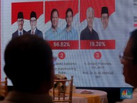 Prabowo Unggul Quick Count, Ini Suasana Posko Kemenangan Ganjar-Mahfud