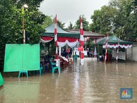 Diguyur Hujan Deras, Sejumlah TPS di Jakarta Utara Kebanjiran
