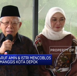 Video: Wapres Ma'ruf Amin Nyoblos di TPS 33 Cimanggis Depok