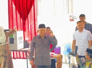 Wapres Maruf Usai Nyoblos: Semua Masyarakat Harus Memilih
