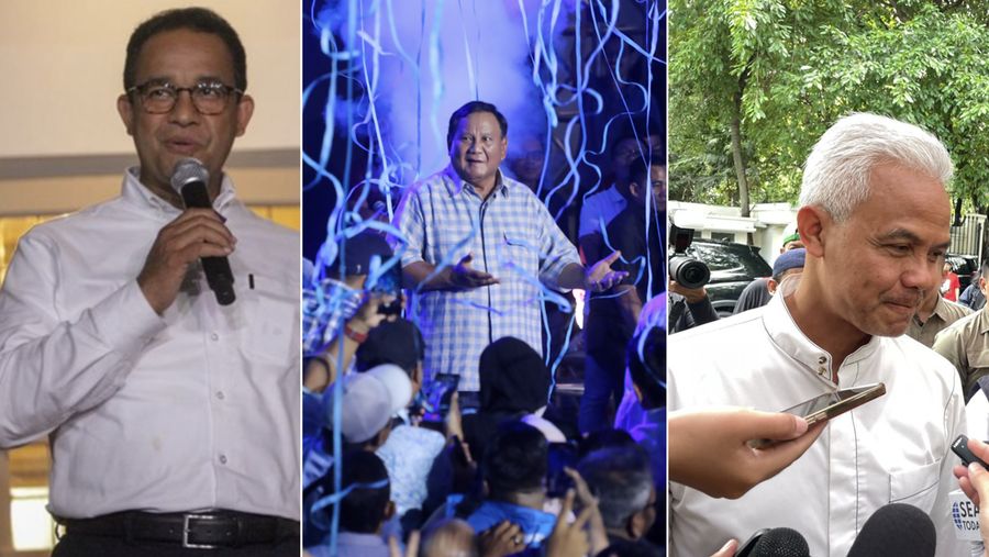 Anies - Prabowo - Ganjar