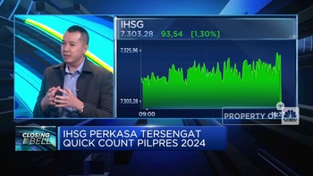 Video: IHSG Perkasa Tersengat Quick Count Pilpres 2024