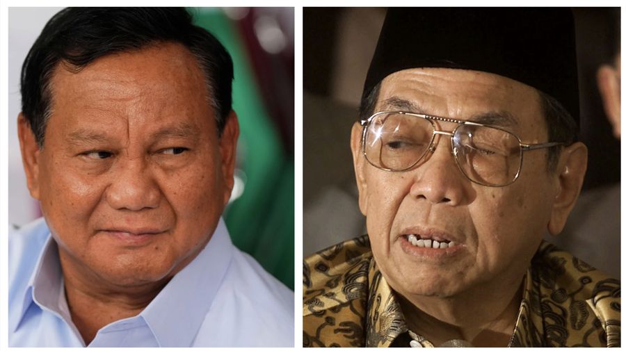 Kolase Photo, Prabowo - Gusdur (AP Photo)