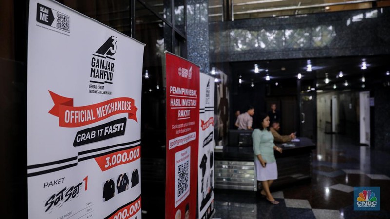 Rumah Pemenangan Tim Nasional Anies Baswedan-Muhaimin Iskandar (AMIN) di Jakarta, Kamis (15/2/2024). (CNBC Indonesia/Faisal Rahman)