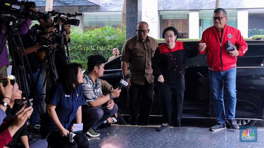Rumah Pemenangan Tim Nasional Anies Baswedan-Muhaimin Iskandar (AMIN) di Jakarta, Kamis (15/2/2024). (CNBC Indonesia/Faisal Rahman)