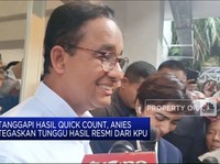 Tanggapi Hasil Quick Count, Anies Tegaskan Tunggu Hasil Resmi Dari KPU