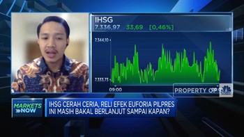 Bertahan di 7.300-an, Reli IHSG Efek Euforia Pilpres Sampai Kapan?