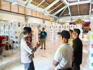 Polda Bali Pelototi Lokasi Penyimpanan Surat Suara