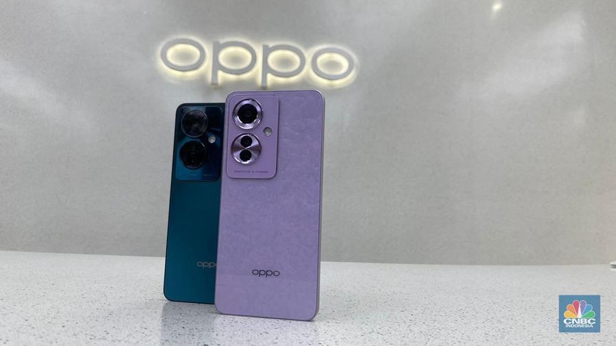 Oppo Reno 11 F. (CNBC Indonesia/Novina Putri Bestari)
