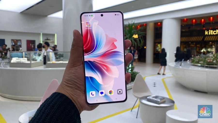 Oppo Reno 11 F. (CNBC Indonesia/Novina Putri Bestari)